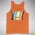 Queer Pride Grunge Exclamation Points Premium Tank Top - Orange
